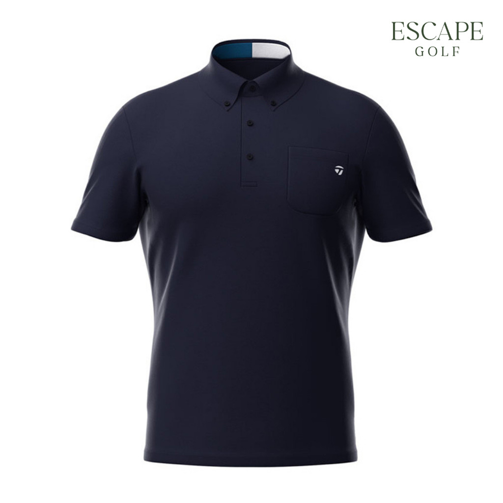 Kaos Polo Golf Pria Navy | Taylormade Basic BD Polo
