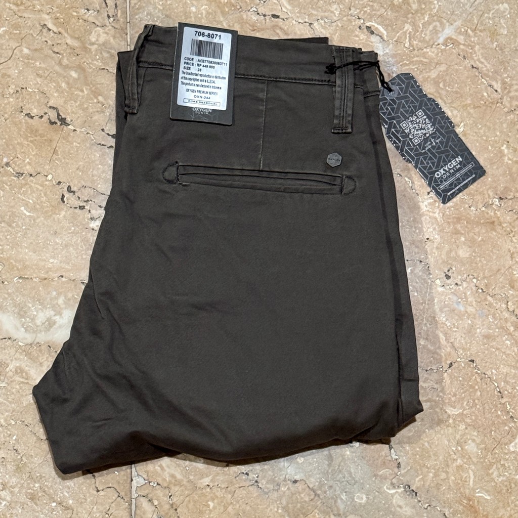 Celana Panjang Katun Pria Oxygen Denim Original 706 Slim Fit  706-8071
