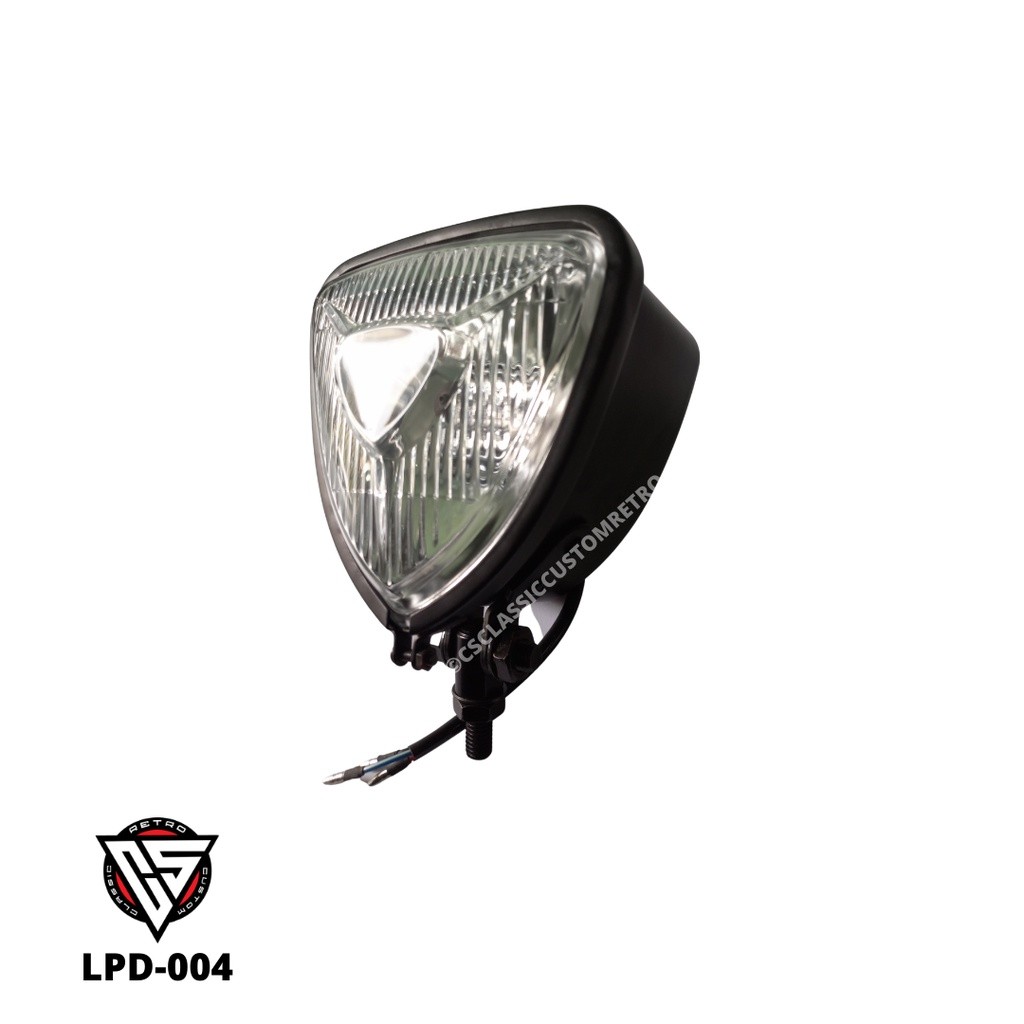 LAMPU,LAMPU DEPAN TRIANGLE,HEADLAMP, HEADLAMP CUSTOM, HEADLAMP JAPSTYLE,HEADLAMP BOBBER,HEADLAMP CHO