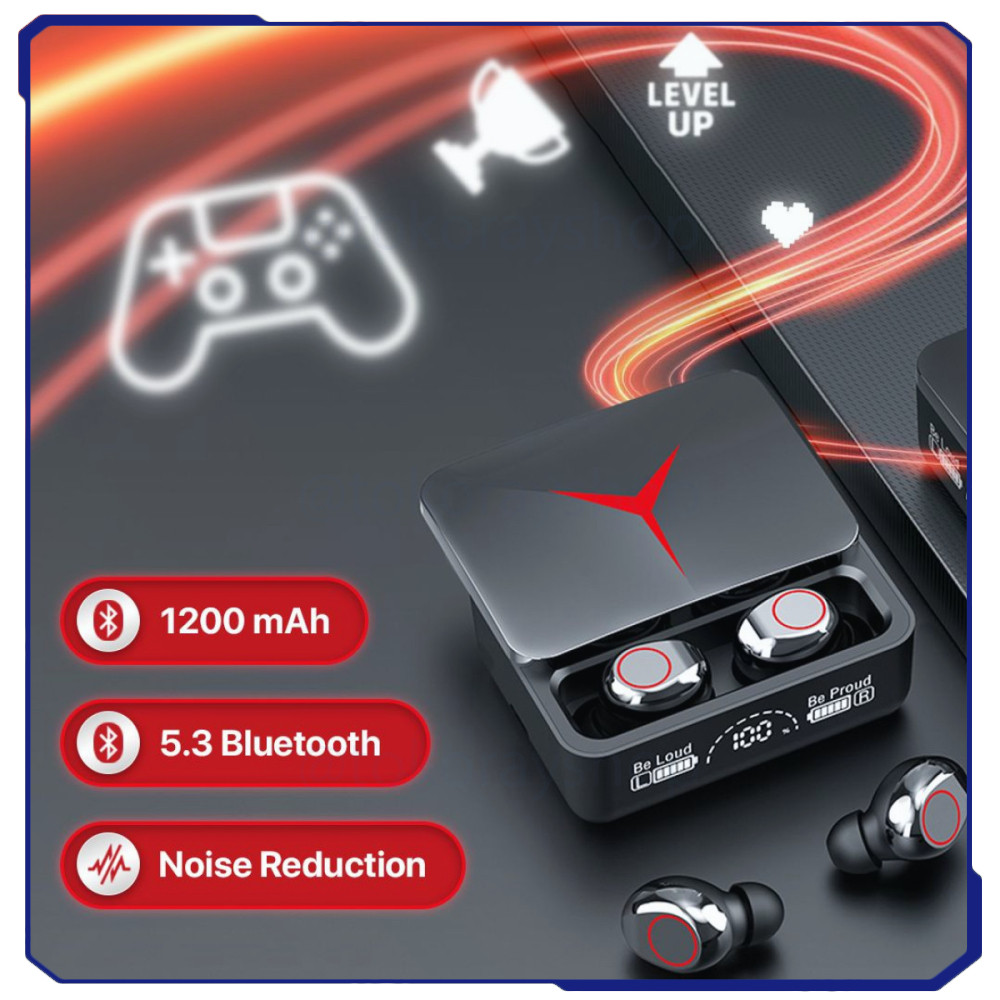 TWS Earphone Bluetooth 5.3 HIFI LED Type C 1200mAh - M90Pro