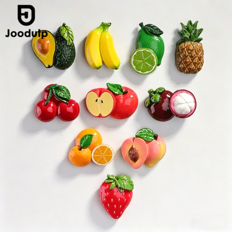 JOODUTP Magnet Tempelan Kulkas Buah-Buahan 3D / Dekorasi Magnet Kulkas Bentuk Buah / Magnet Kulkas L