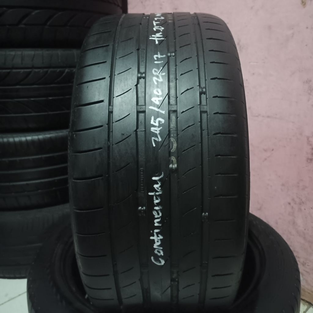 Ban mobil ukuran 245/40r17 th muda merk continental/campur