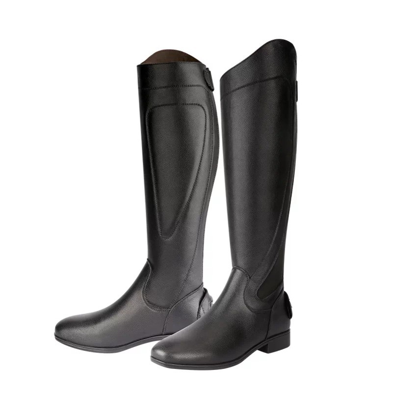 Cowhide Equestrian Boots, Tall Knight Boots, Uni