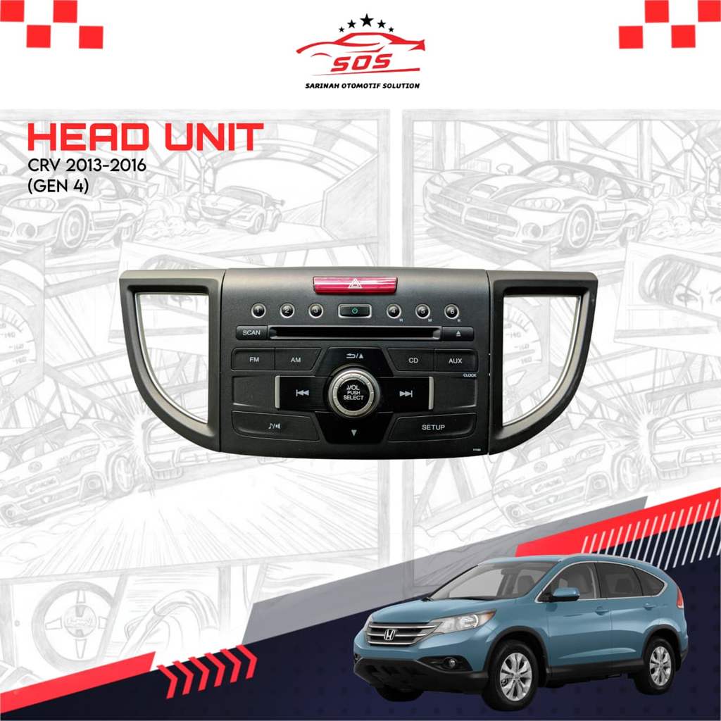 HEAD UNIT COPOTAN ORIGINAL HONDA CRV 2013-2016 GEN 4