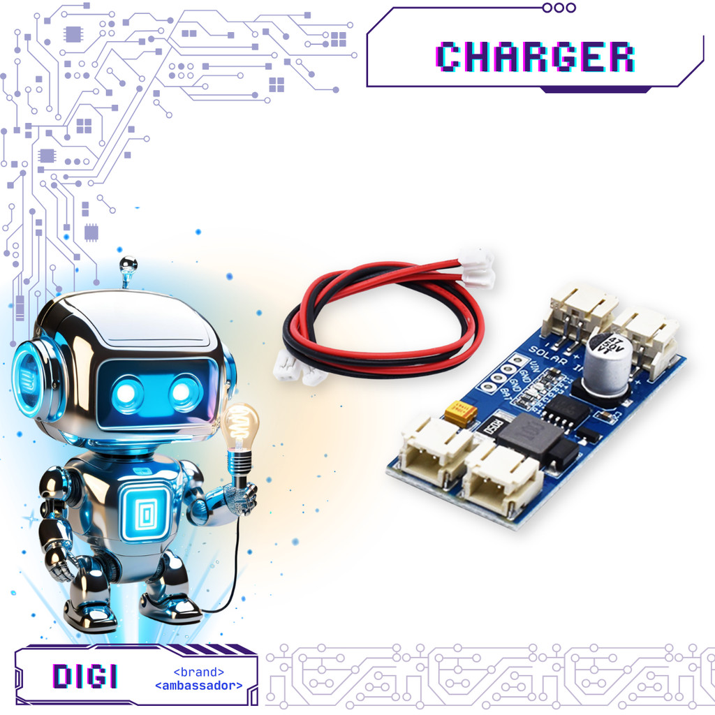 CN3791 Solar Charge Controller - 2A Lithium Lipo Charger - Digibot