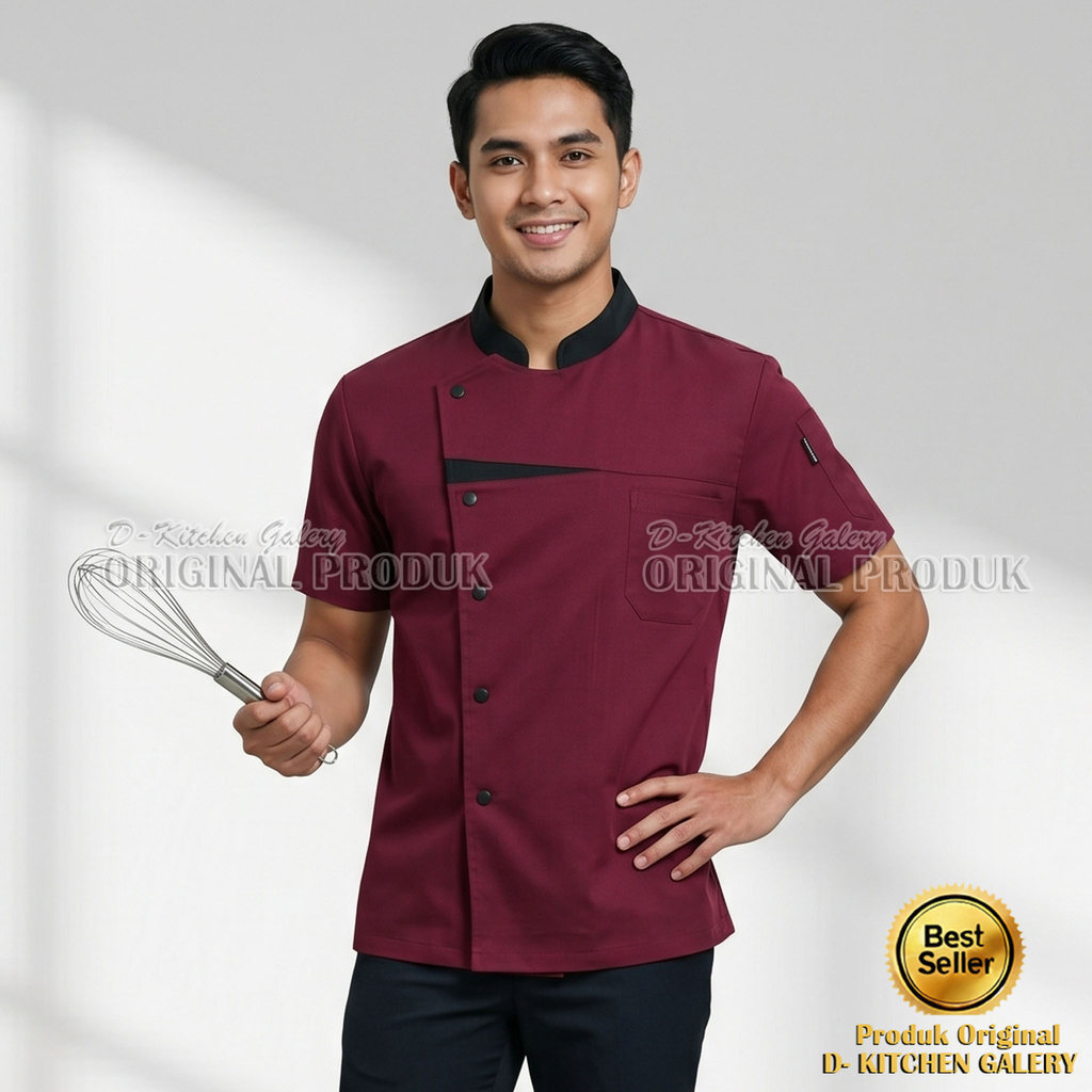 Baju Koki Pria dan Wanita Original Store Konveksi Jacket Chef Seragam Premium Baju Koki Chef Atasan 