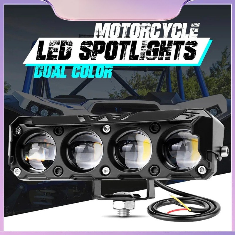 Lampu Tembak LED Laser/Lampu Sorot Laser Q9 3 Mata 2 Warna/HI LOW 60 WATT LAMPU TEMBAK MOTOR MOBIL/3