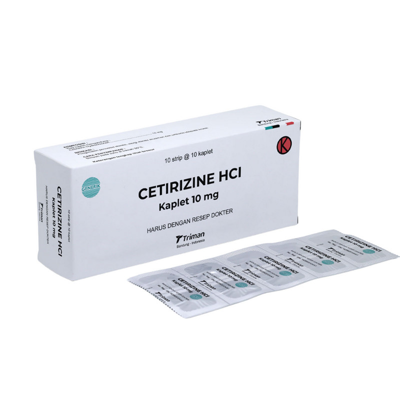 CETIRIZINE HYDROCHLORIDE GENERIK_039 10 MG 1 AMPLOP @ 1 STRIP @ 10 TABLET
