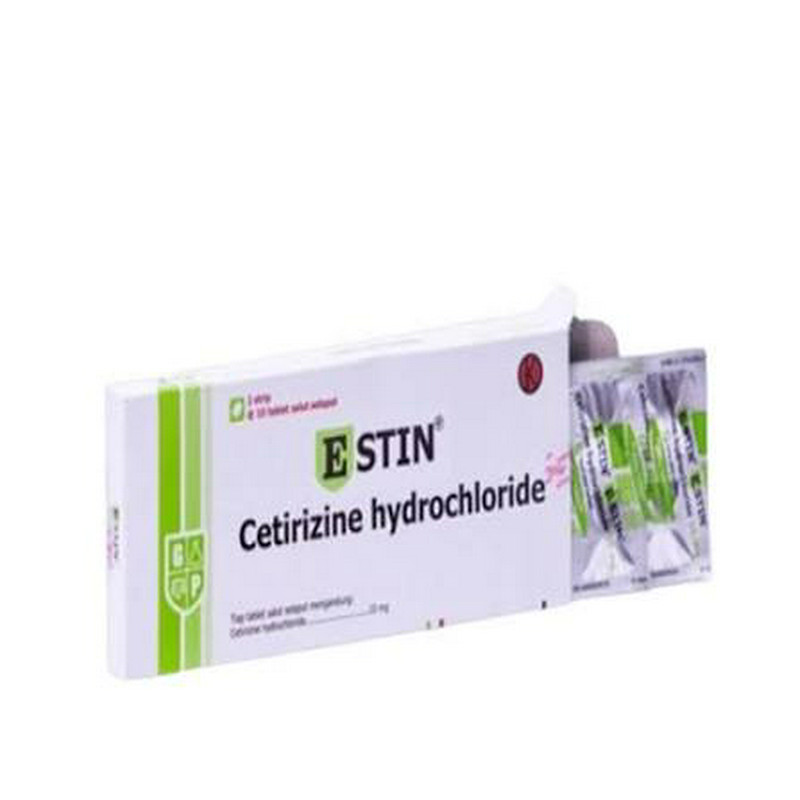 ESTIN 10 MG 1 AMPLOP @ 1 STRIP @ 10 TABLET SALUT SELAPUT