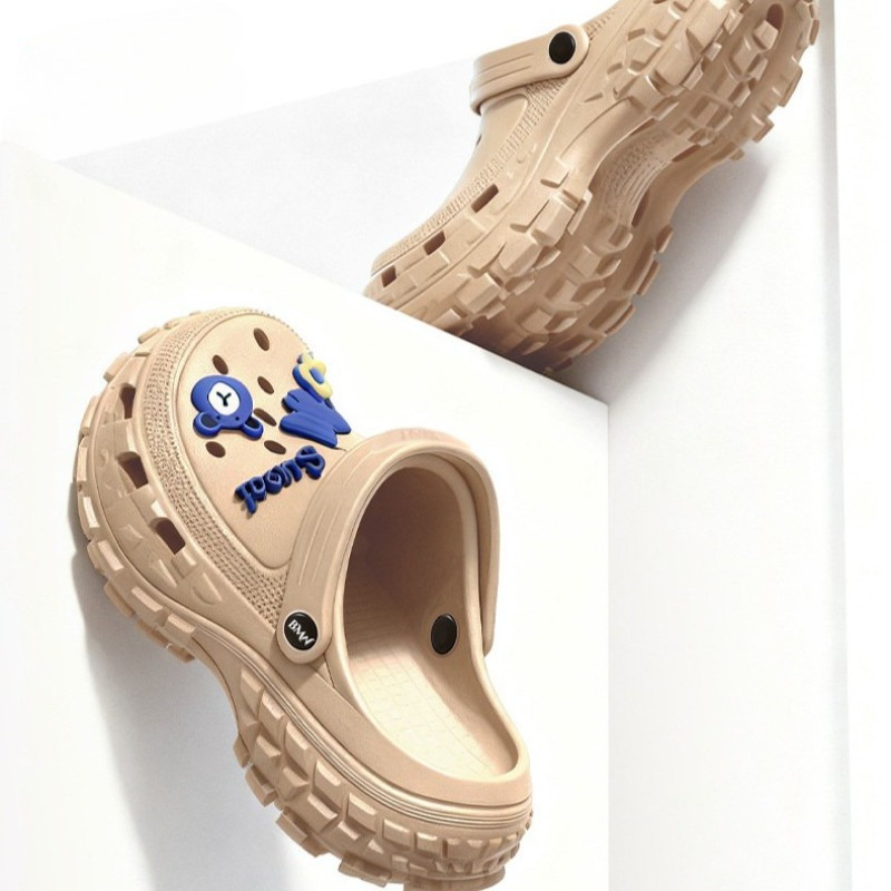 Sandal Kodok Pria Sandal Karet Lembut Pria Sepatu Lubang Murah Outdoor Anti-Slip Sandal Pria