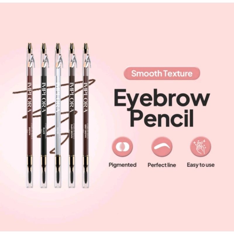 NJB - PENSIL ALIS IMPLORA DARK BROWN BLACK BROWN PENSIL ALIS IMPLORA