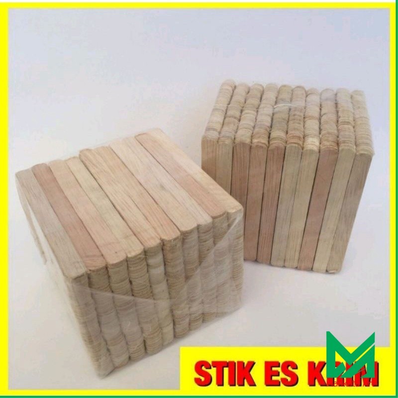 (50 Pcs) Stik Es Krim Kayu Ringan Halus cocok untuk kerajinan tangan 4501