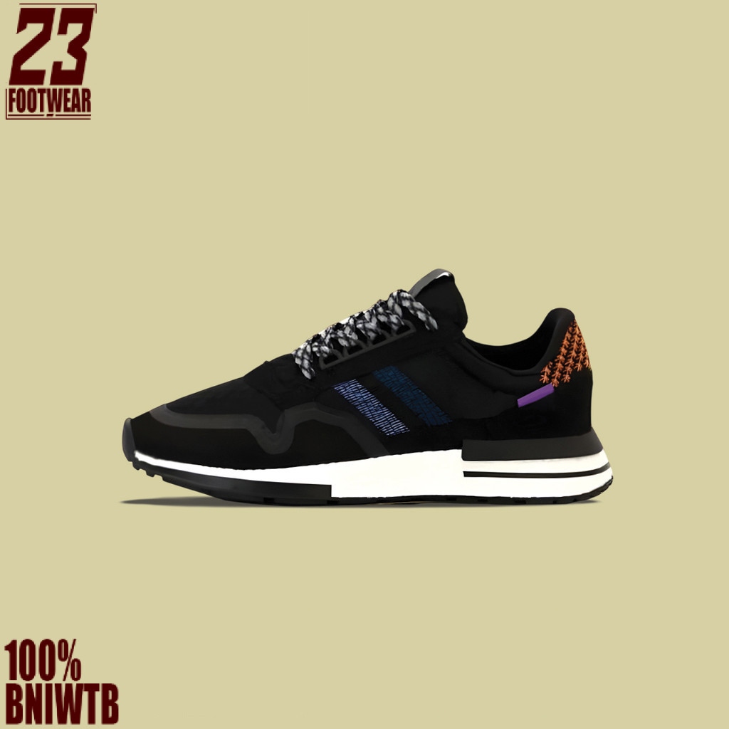 Sepatu Sneakers Adidas ZX 500 RM Boost OG Black Colorway Brand New In Box Unisex