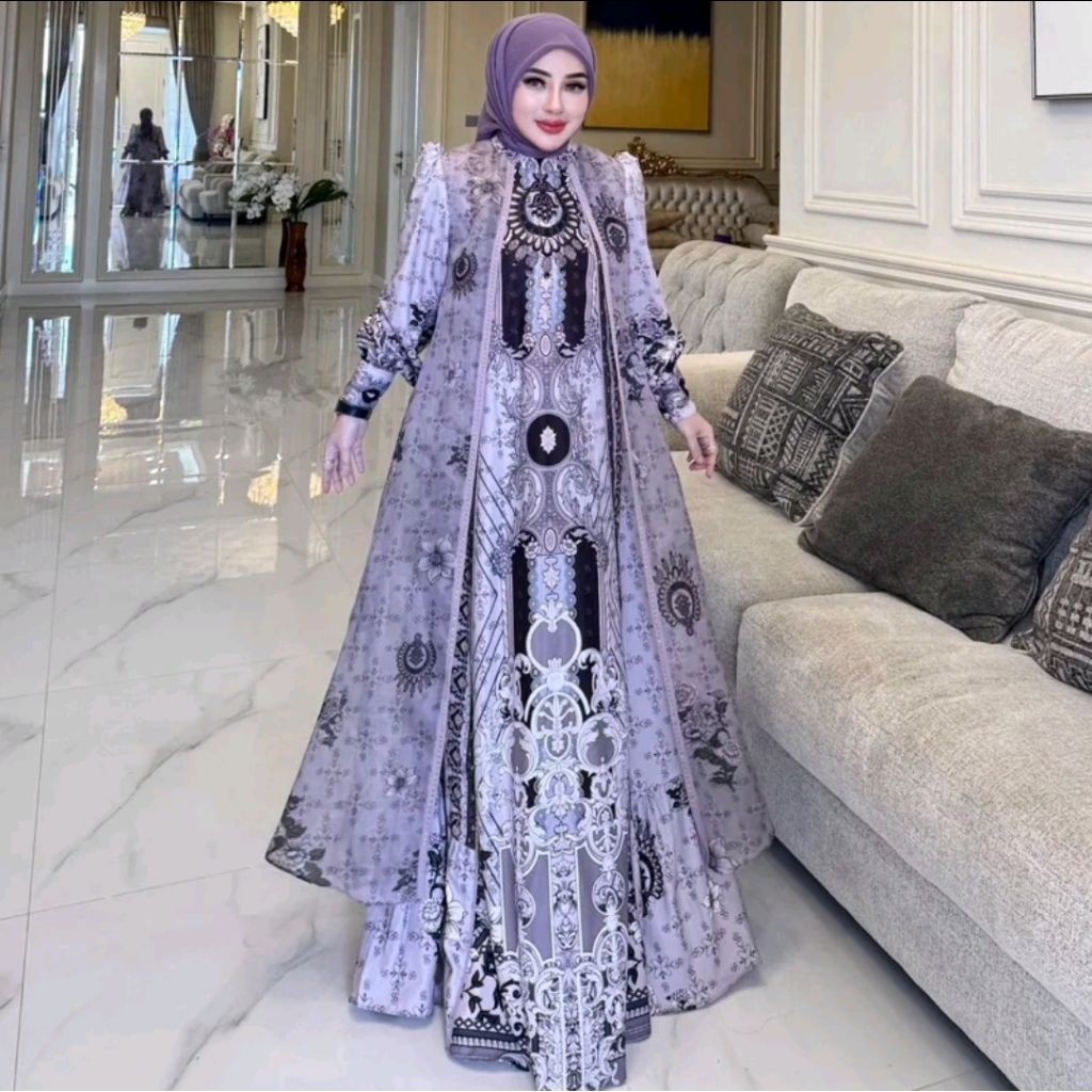 SHELLASAUKIA ORIGINAL DIJAMIN ORI 100% DRESS (TANPA HIJAB) SHELLASAUKIA TERBARU DRESS SHELLASAUKIA O