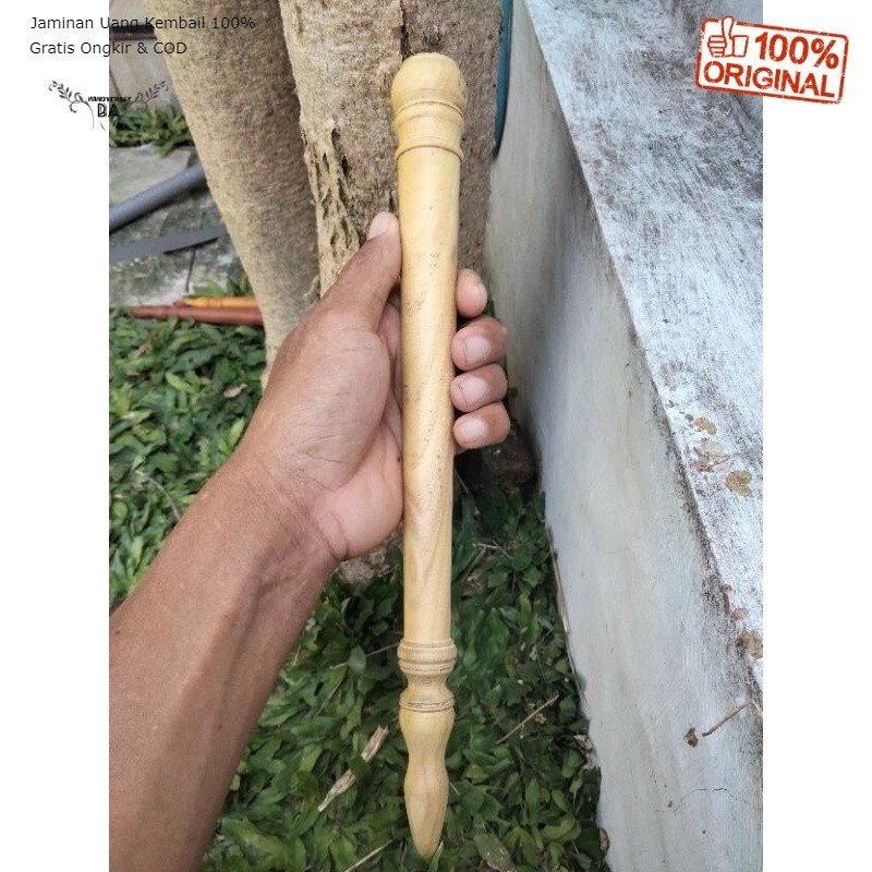 Promo tongkat komando mini 33cm  bahan cendana jawa