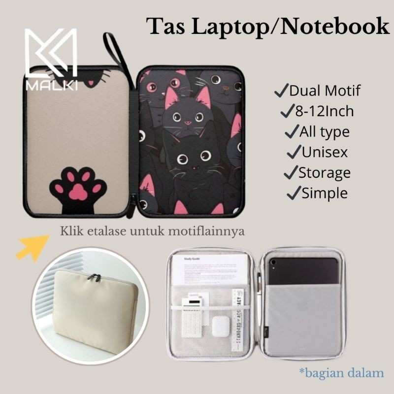 Tas Notebook Motif Printing Cordura Waterproof