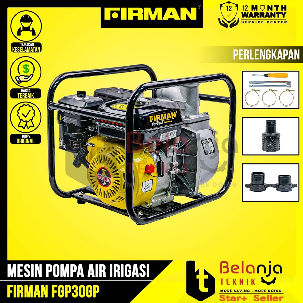 Mesin Alkon FIRMAN FGP30GP Pompa Air Irigasi 3 Inch 8 Meter FGP30 FGP 30 GP FGP 30GP
