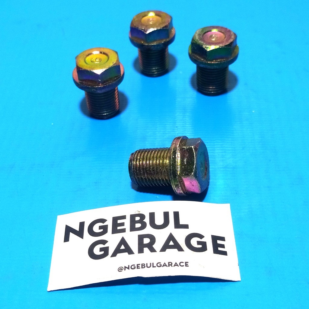 Baut TAP OLI TUTUP OLI M14 BAUT 19 KUNCI 17 KUNING PREMIUM