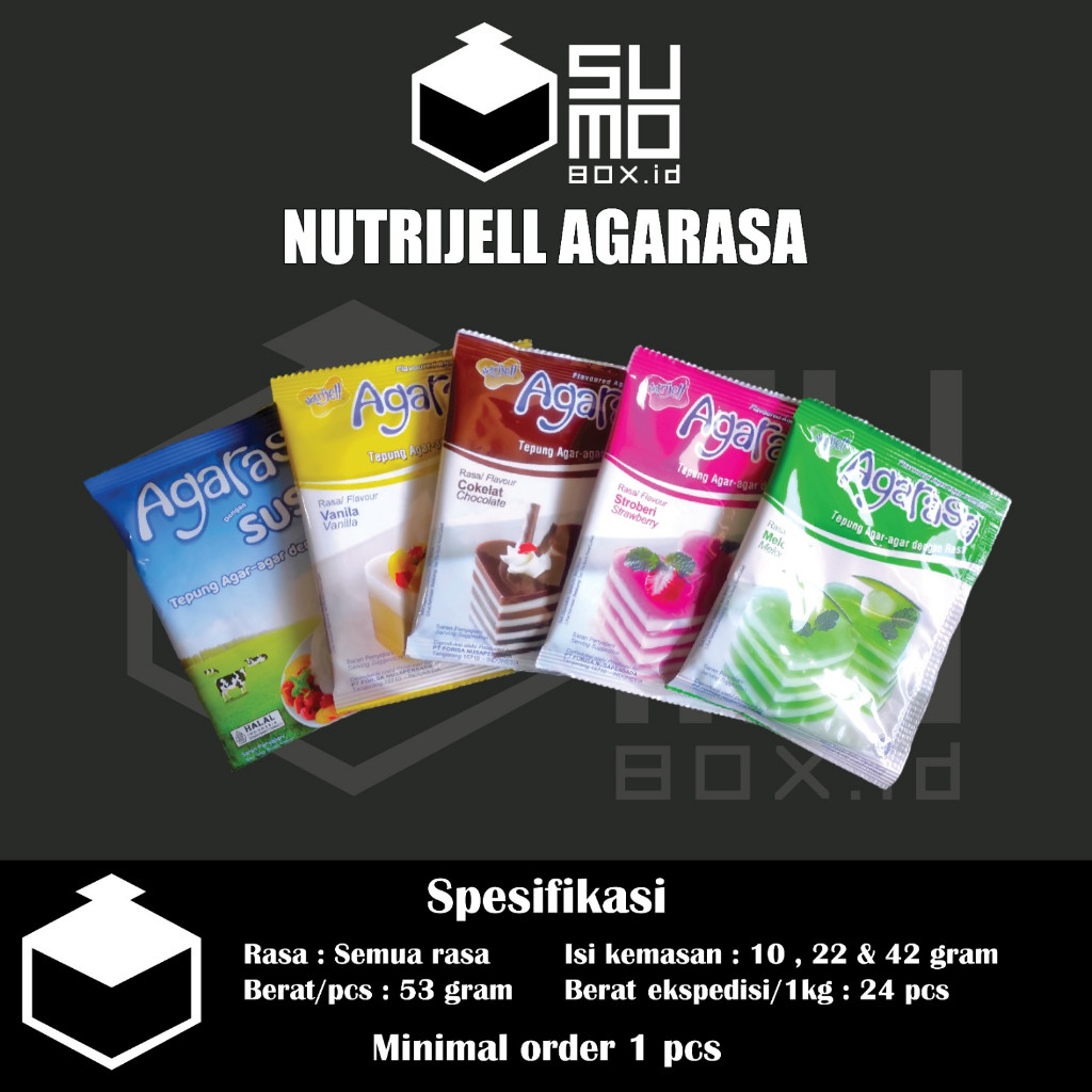 Nutrijell Agarasa / Tepung Agar Puding Instan