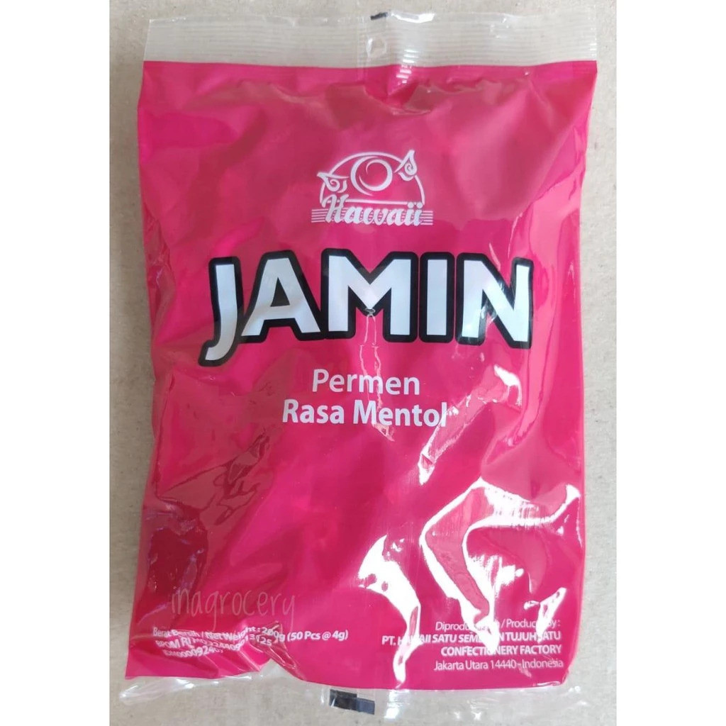 SSG Permen Hawaii Jamin Rasa Mentol 180gr isi ( 50pc x 3.5g ) Permen Batuk