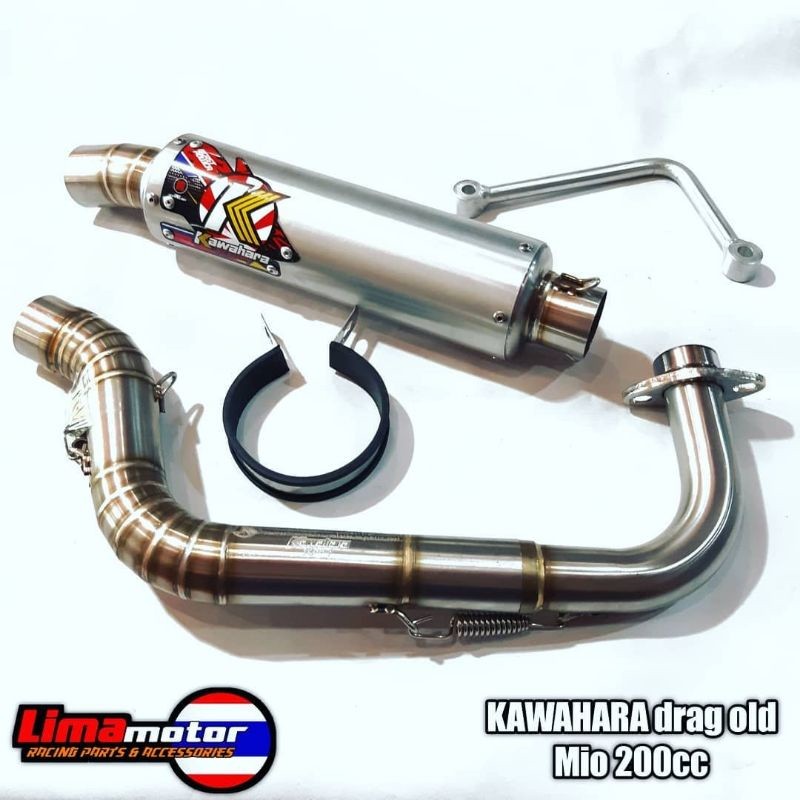 Knalpot KAWAHARA Drag Mio Beat Scoopy Genio Vario 130 150 155 200 Cc M3 Nmax Aerox Old New