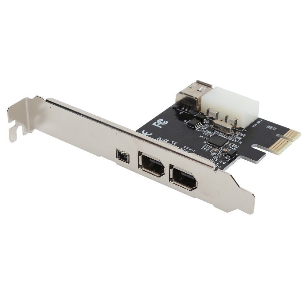 Durable 3 Port 1394A PCIE FireWire Expansion Card 1394 Interface Portable HD Video Adapter PCIE Capt