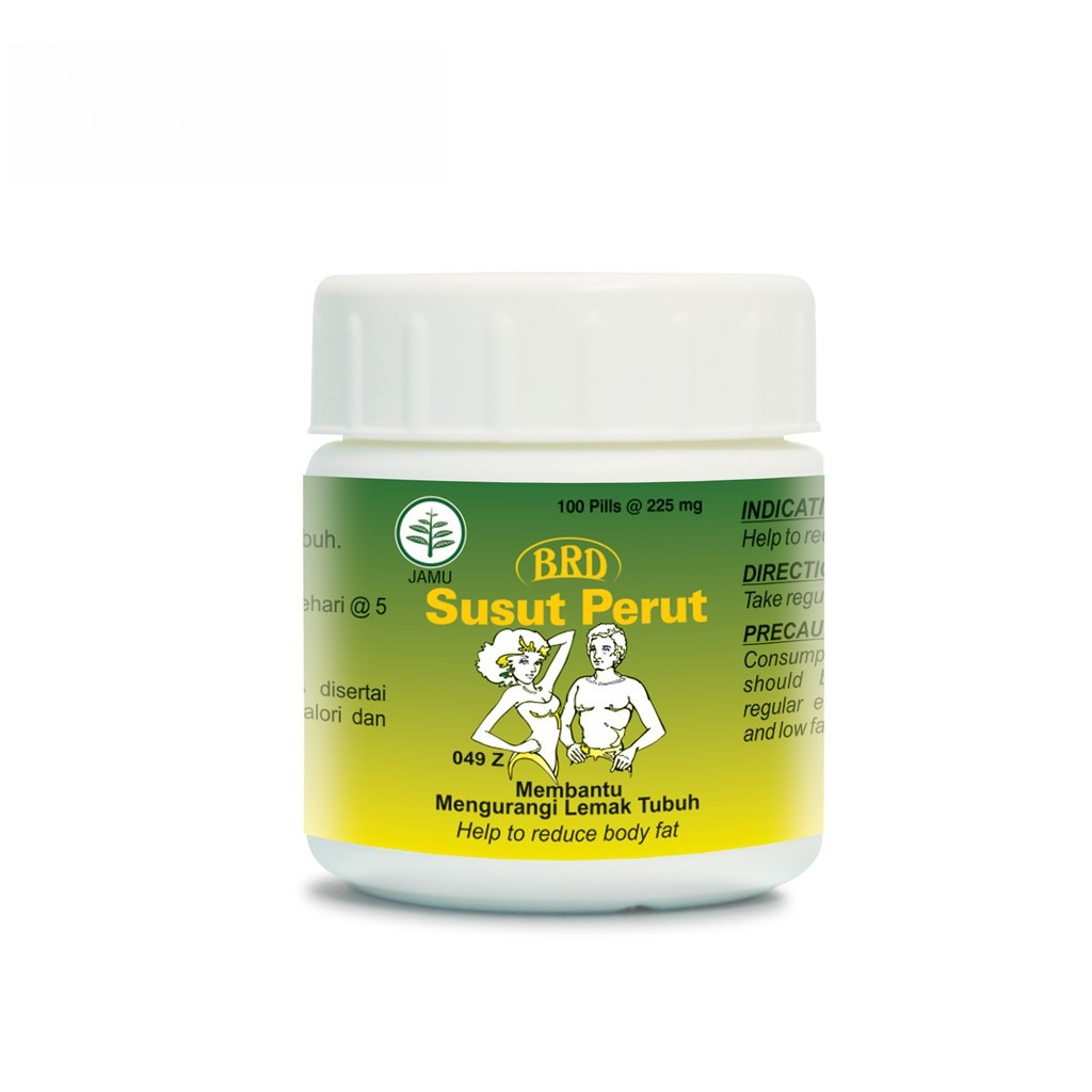 BRD SUSUT PERUT 100 PIL Obat Pelangsing Perut Buncit Herbal Alami Peluntur Lemak Tubuh Ampuh Supleme