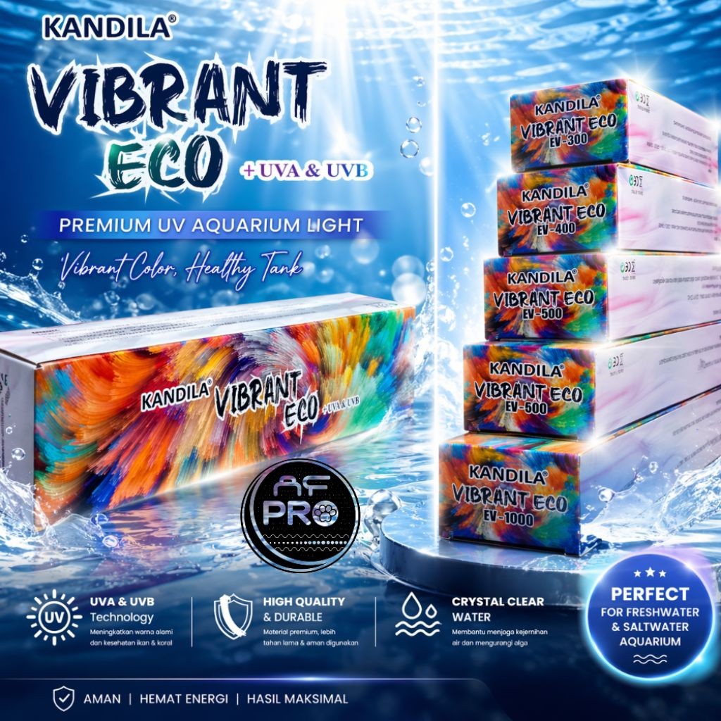 LAMPU KANDILA VIBRANT ECO EV 300 / EV 400 / EV 500 / EV 600 / EV 800 / EV 1000 + UVA & UVB LED ATAS 
