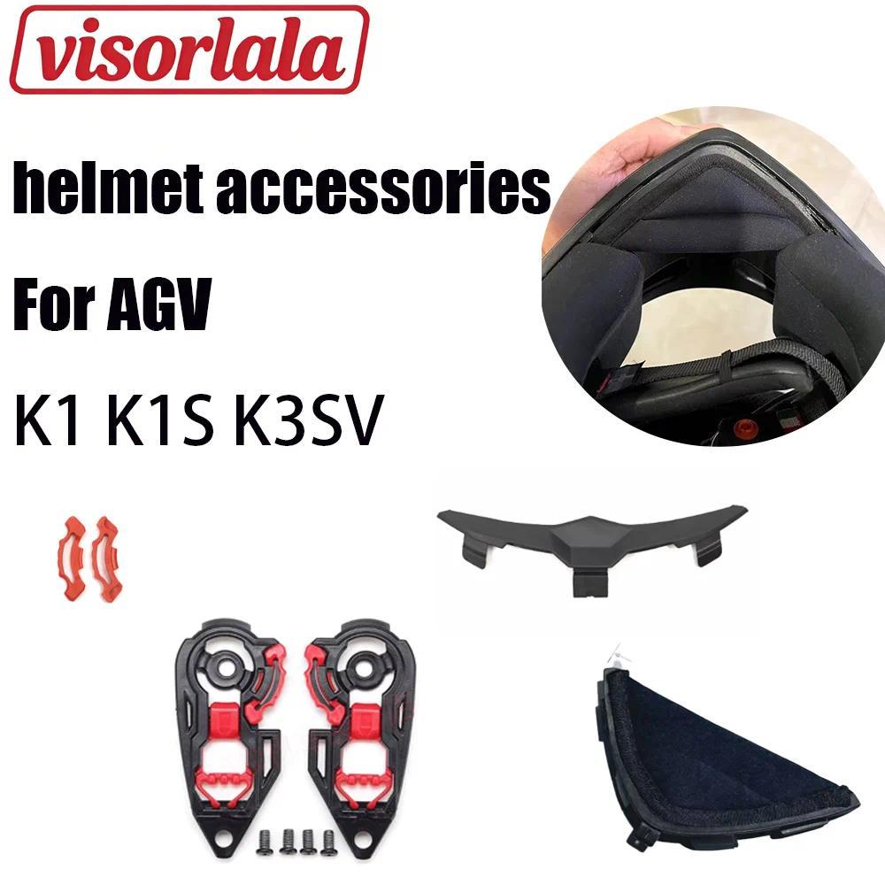 Motorcycle Helmet Parts For AGV K1 K3 K3SV K5 K5S Capacetes Lining Pad in Nose Protector Vent Access