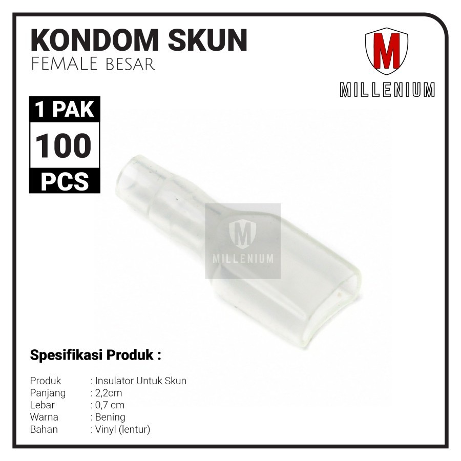 Karet Pelindung Skun Gepeng Besar | Insulator Skun Cewek | Kondom Skun Female | Skun Cowok Bulat - 1