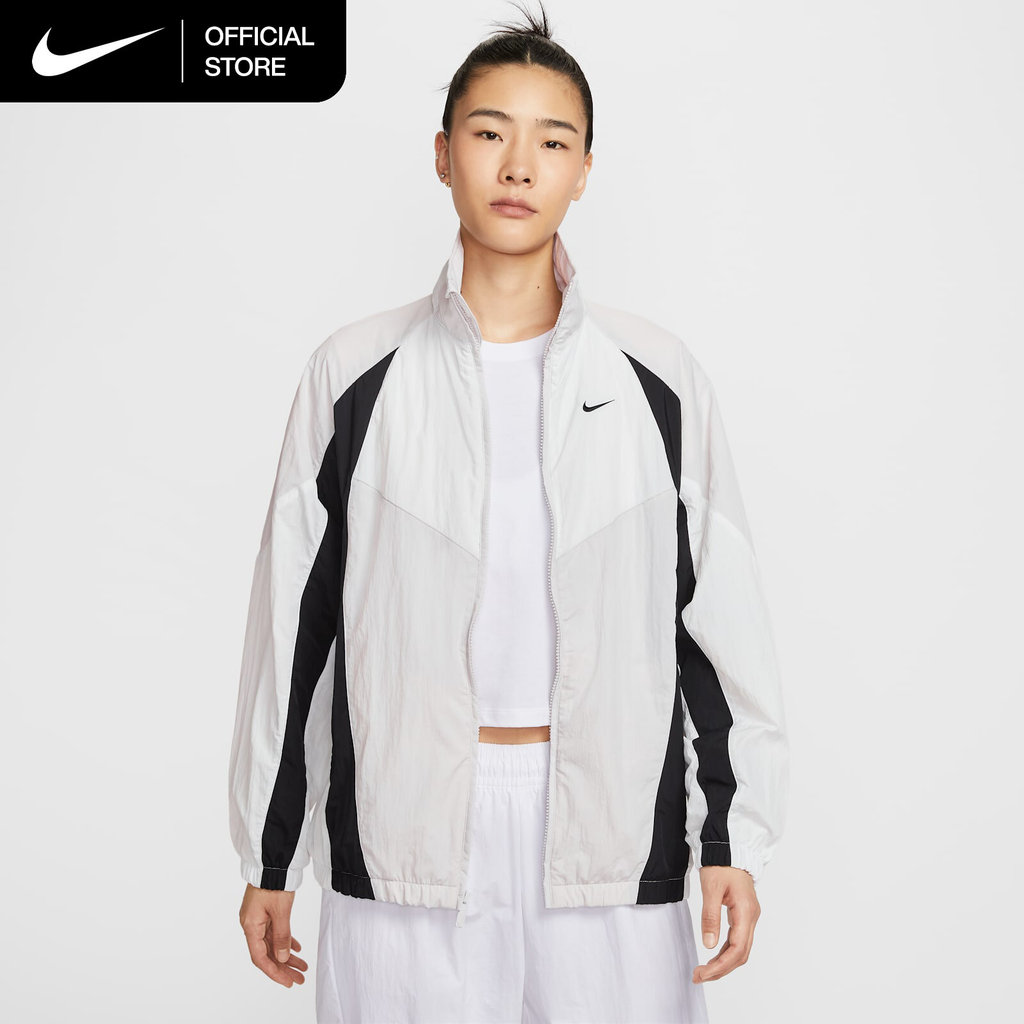 Nike Women's Sportswear Oversized Track Jacket - Vast Grey [HV4030-078]