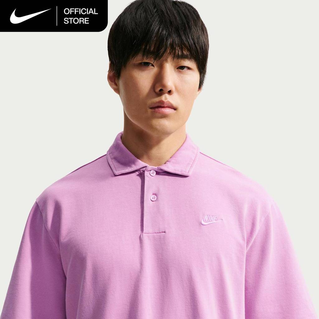 Nike Men's Sportswear Club Jersey Polo - Light Magenta [IF0732-503]