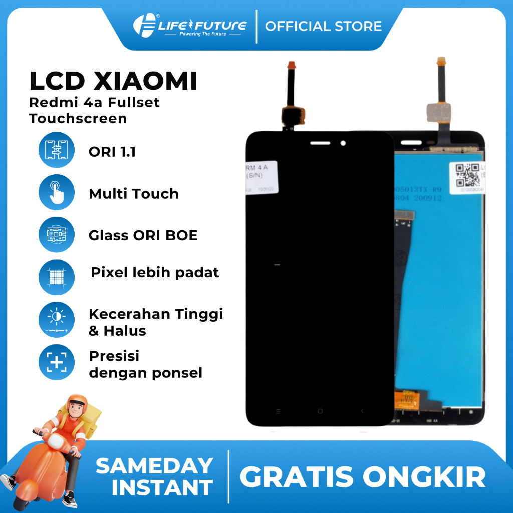 [LCD LIFE FUTURE] - (GARANSI LEM) LCD Xiaomi Redmi 4a Fullset Touchscreen LCD LF GROSIR MURAH