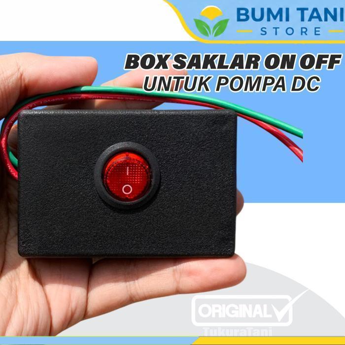 Box Saklar On Off Kotak Dilengkapi dengan 1 Saklar dan Jac DC