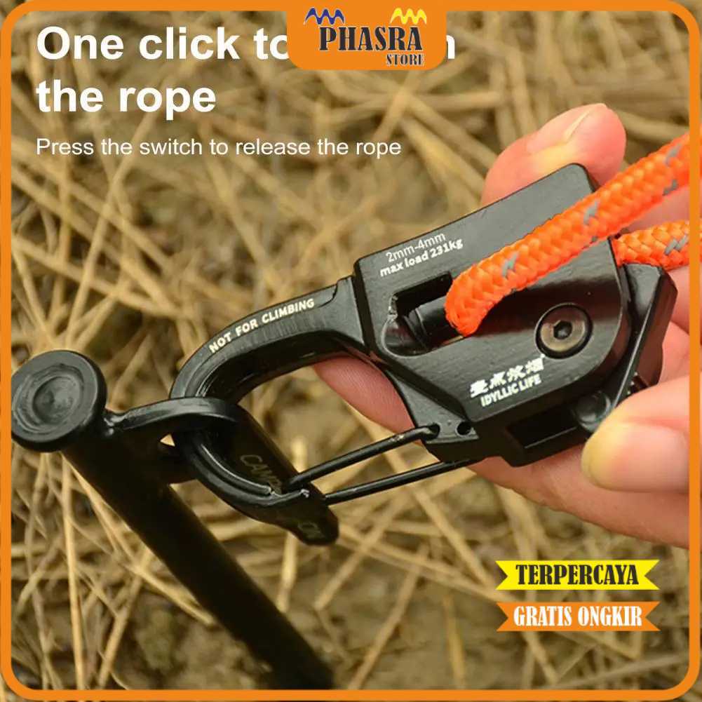 IDYLLIC LIFE Pengunci Tali Tenda Kanopi Self-Locking Rope Tensioner - IDL021 -PHASRA-