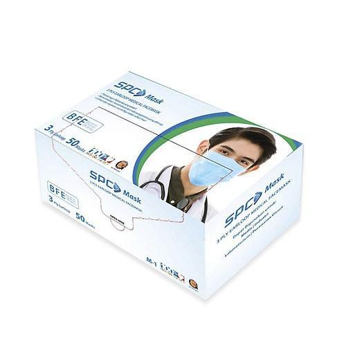 Masker Medis SPC 3Ply 50 Pcs Earloop/Headloop/Mask Medical Face Mask - Earloop