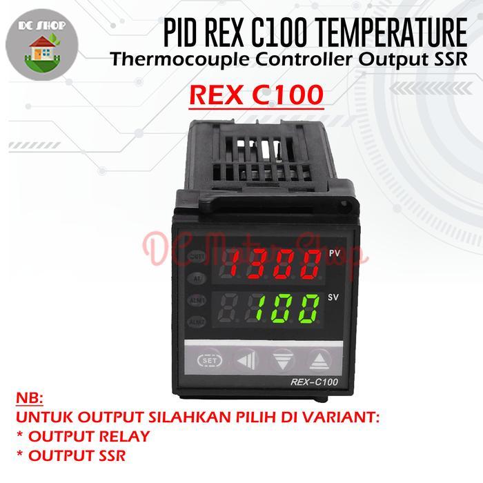 PID Rex C100 Temperature Thermostat Thermocouple Controller Output SSR - C100+Thermo - C100, SSR
