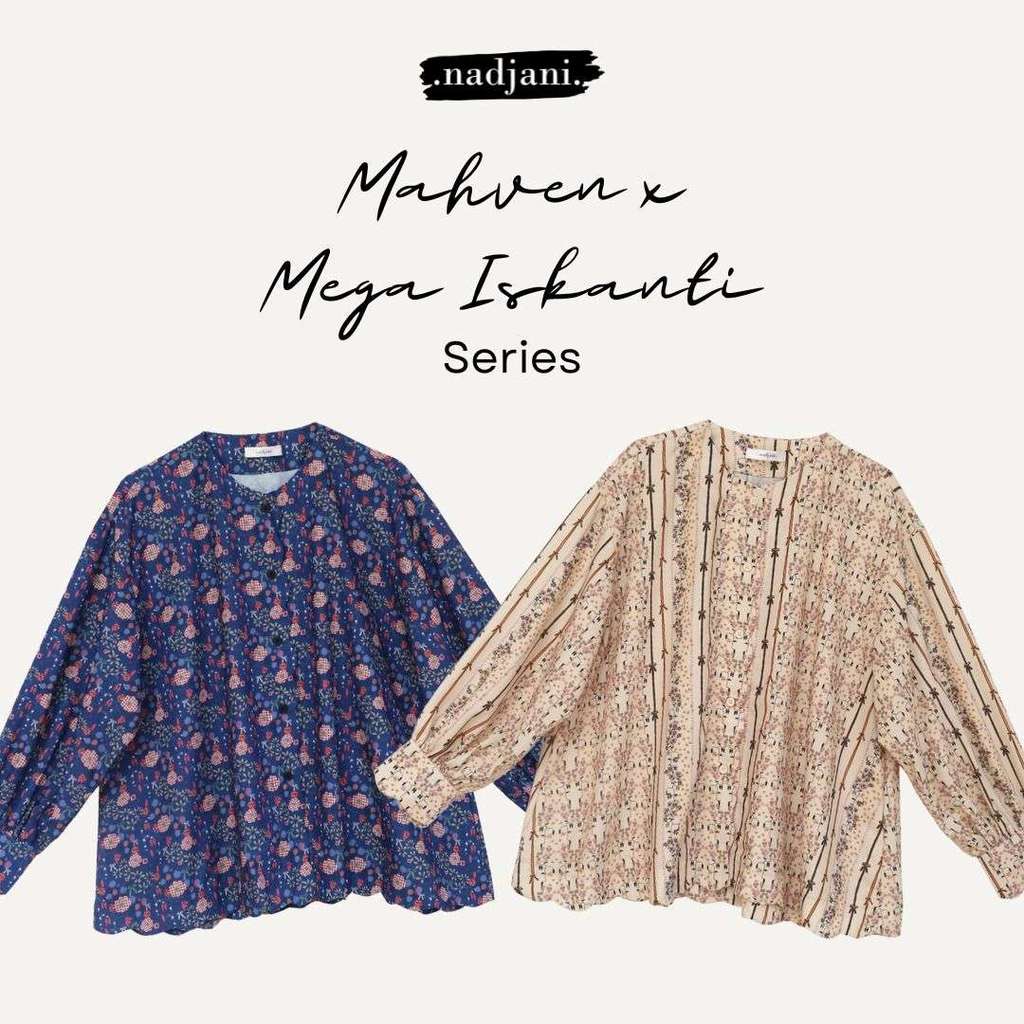 Nadjani X Megaiskanti Mahven Kemeja kancing wanita oversize busui friendly best seller