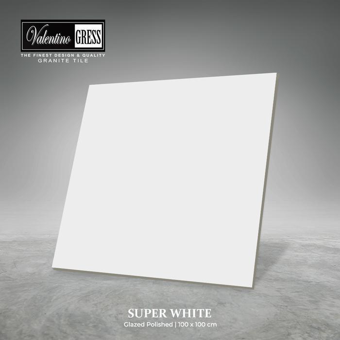 GRANITE VALENTINO GRESS 100X100 CM - SUPER WHITE
