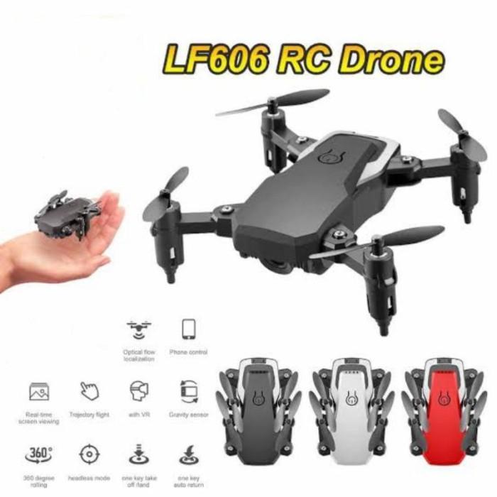 Drone LF606 Kamera / Drone Camera LF606 FPV Quadcopter Foldable HD Alt - Putih