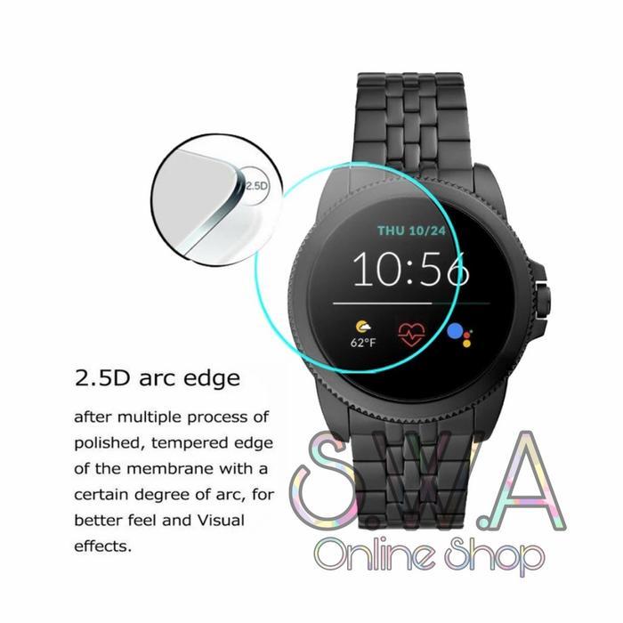 Fossil Gen 5E 5 E 44mm Anti Gores Kaca Tempered Glass Protector Jam
