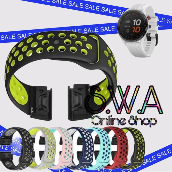 Tali Jam Strap Watch Band Rubber Garmin Approach S60 S62 S70 47mm Forerunner 970 965 955 Music Solar