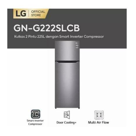 KULKAS LG GN-G222SLCB 2 PINTU SMART INVERTER G222SLCB