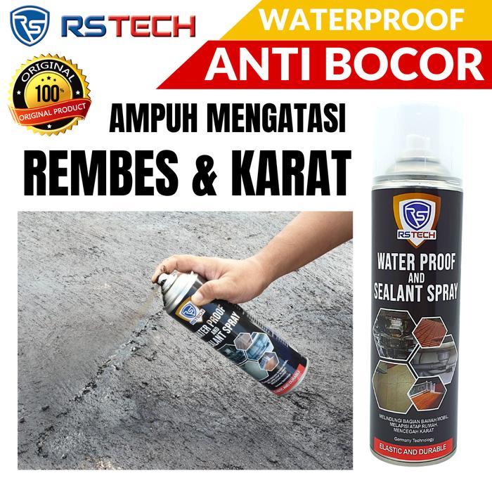 Waterproof Spray Anti Bocor Penambal Cat Karat Plingkut Kolong Mobil - Hitam