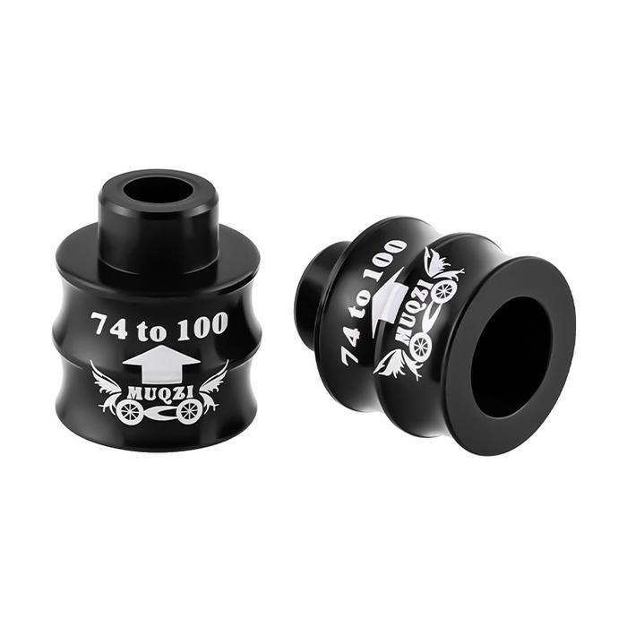 Muqzi Adaptor Hub Depan Sepeda 74mm Ke 100mm  Converter Extension Sambungan Hub Sepeda - Hitam
