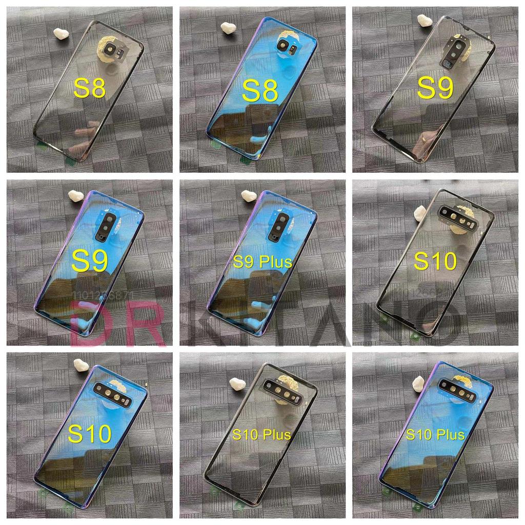 Transparent Glass Battery Back Cover For Samsung Galaxy S8 S9 Plus S10 5G S10e Rear Housing Door Pan