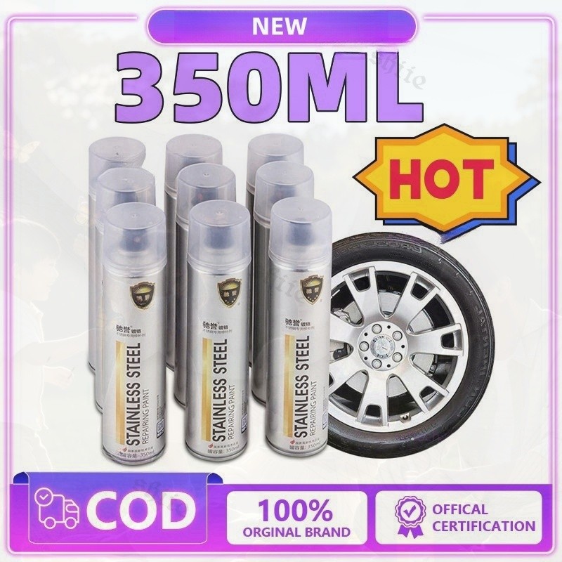 STOK 350 ML Cat Semprot Chrome Sapporo Chrome Spray Paint Anti Karat Warna Stainless Tahan Panas Leh