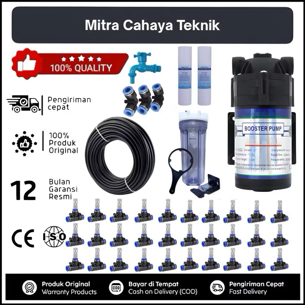Mesin Kabut Walet Lengkap Set 32 Titik Nozzle Sprayer Misting Kabut