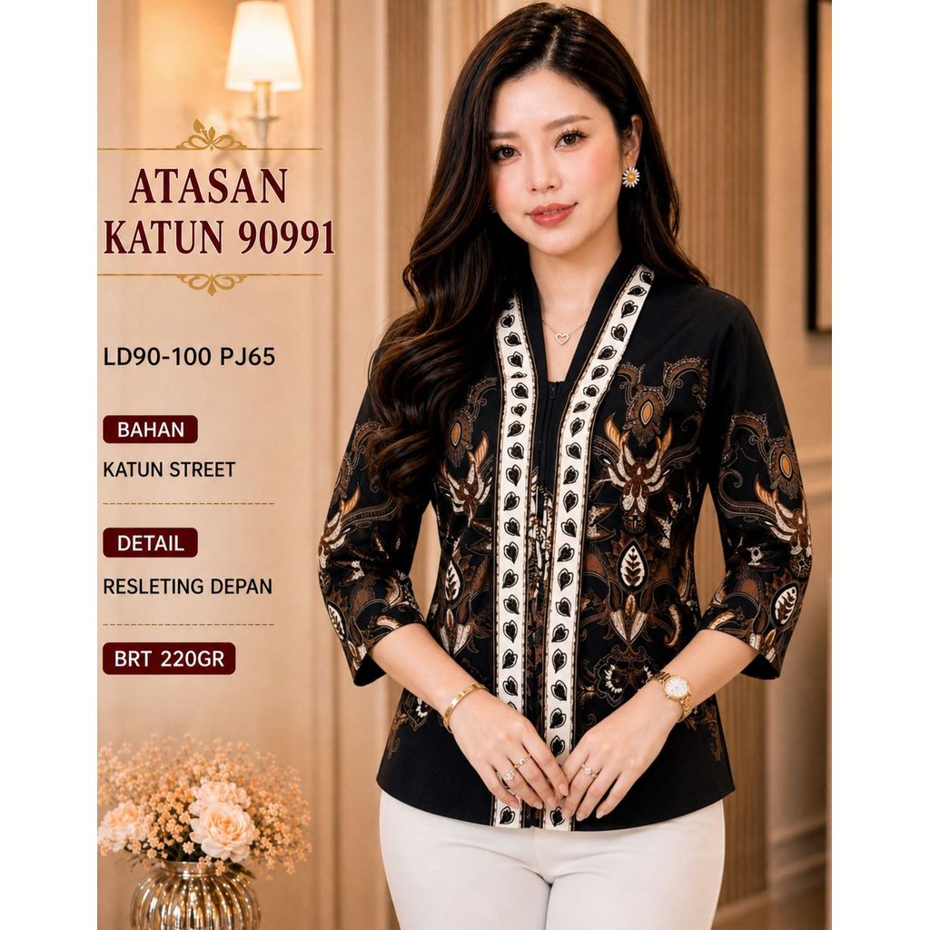 RK6Q NEW ATASAN KATUN 90991 220GRAM#BAJUIMPORT