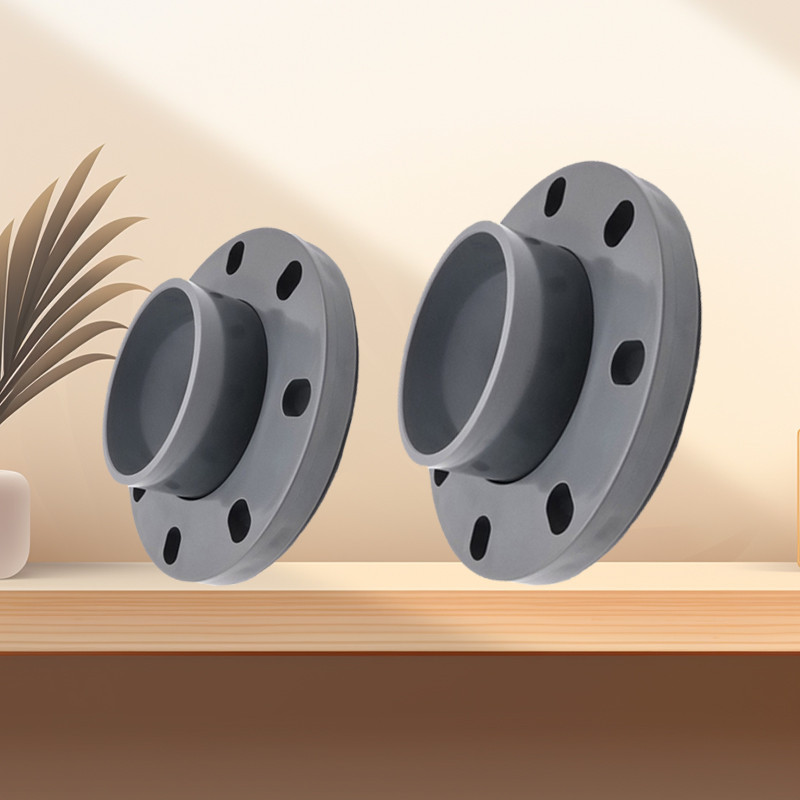 Sambungan Pipa PVC 6 Inch dan 8 Inch Water Pipe Connector Flange Fitting Pipa Lurus Abu Abu Berkuali